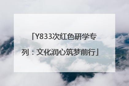 Y833次红色研学专列：文化润心筑梦前行